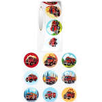 Fire Truck Stickers - 500's Roll